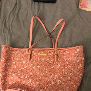 MK pink tote bag